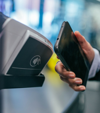 Contactless mobile payment.